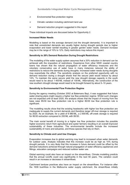 Eurobodalla Integrated Water Cycle Management Strategy