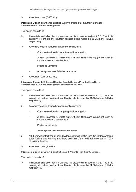 Eurobodalla Integrated Water Cycle Management Strategy