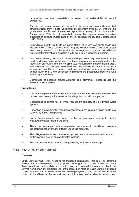 Eurobodalla Integrated Water Cycle Management Strategy