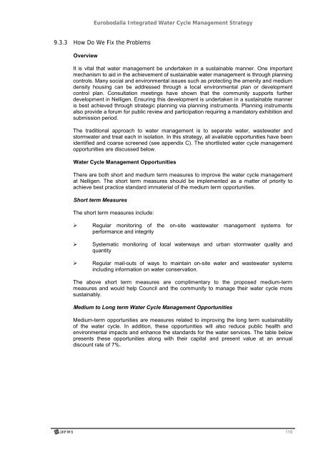 Eurobodalla Integrated Water Cycle Management Strategy