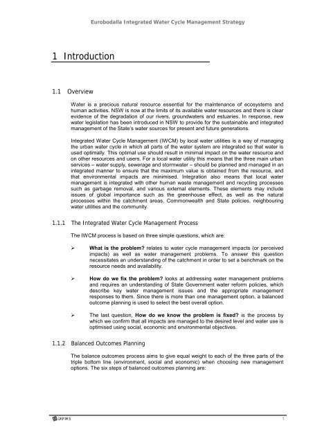 Eurobodalla Integrated Water Cycle Management Strategy