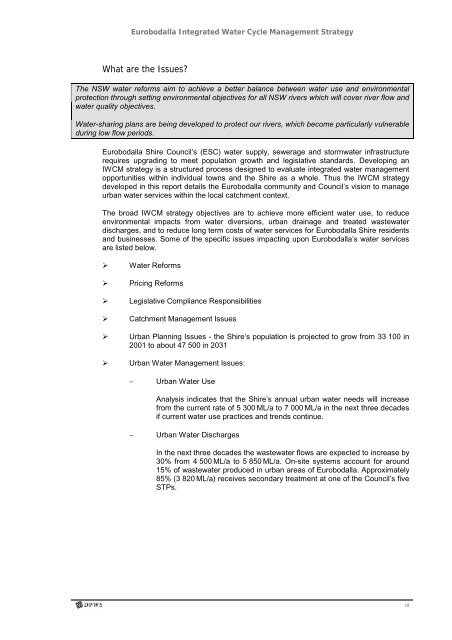 Eurobodalla Integrated Water Cycle Management Strategy