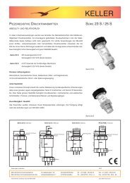 SERIE 23 S / 25 S - Keller AG