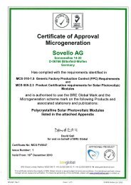 MCS Certificate - Sovello