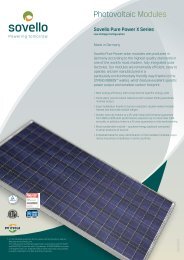 Photovoltaic Modules - Sovello