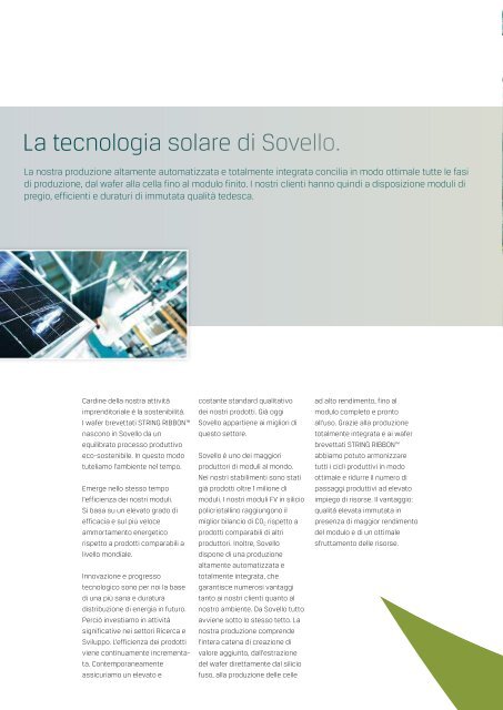 Moduli solari Pure Power - Sovello