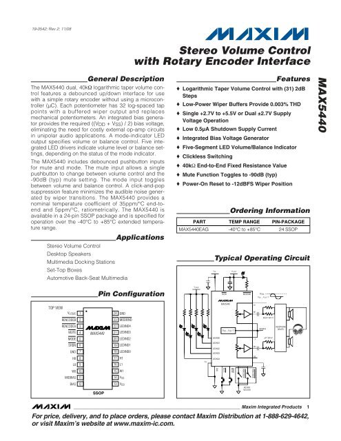 MAX5440 DS new - Maxim