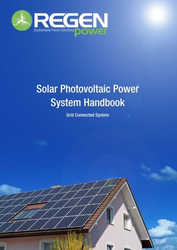 Residential Solar Power System Handbook - Regen Power