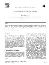 Animal electricity from Bologna to Boston