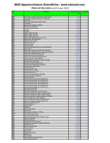 MAD Apparecchiature Scientifiche - www.edumad.com