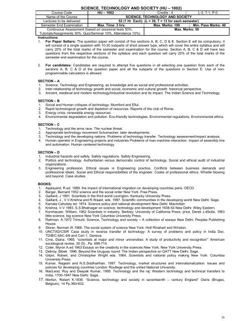 Download Syllabus of Mechanical Engineeing. - HIET