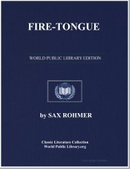 FIRE-TONGUE Sax Rohmer - World eBook Library - World Public ...