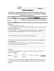 Part 1 Density Of Solids New York Science Teacher