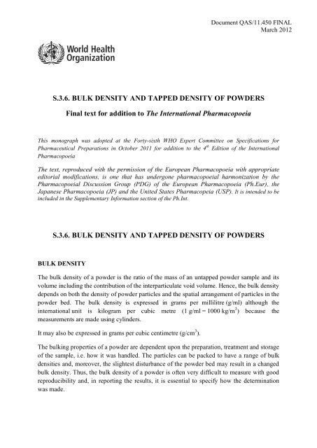 S.3.6. BULK DENSITY AND TAPPED DENSITY OF POWDERS Final ...