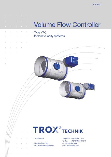 Volume Flow Controller - TROX