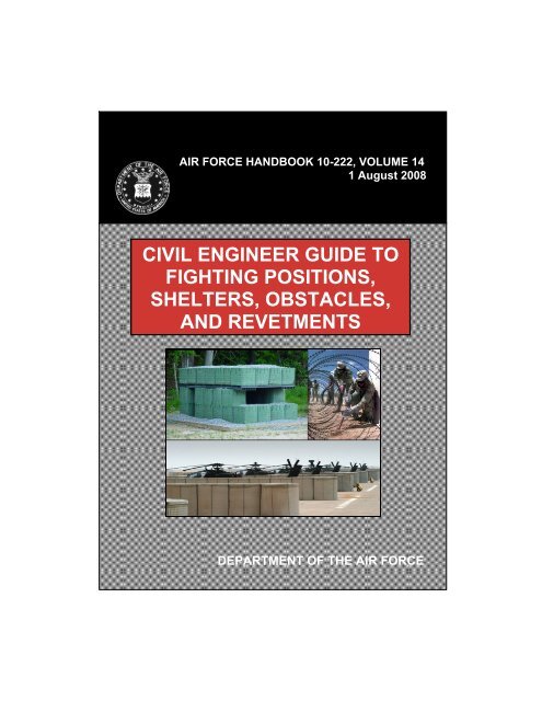 Civil engineer guide to fighting positions, shelters, obstacles