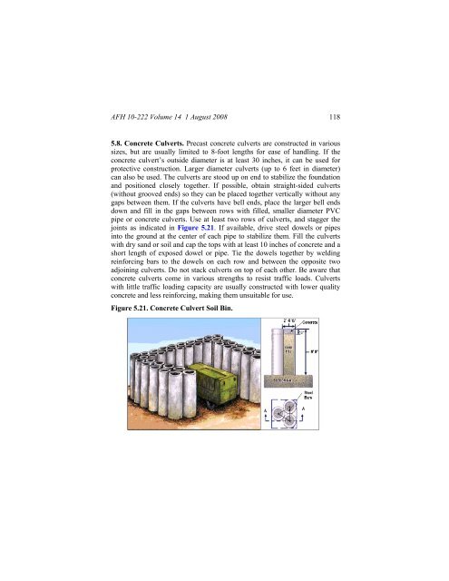 Civil engineer guide to fighting positions, shelters, obstacles