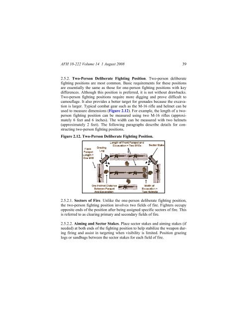 Civil engineer guide to fighting positions, shelters, obstacles