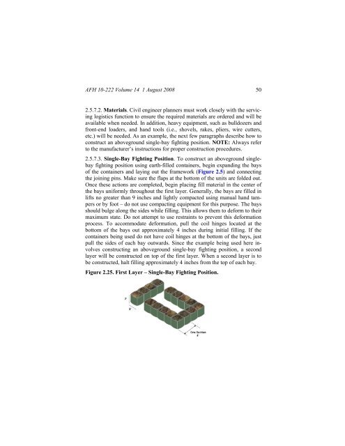 Civil engineer guide to fighting positions, shelters, obstacles