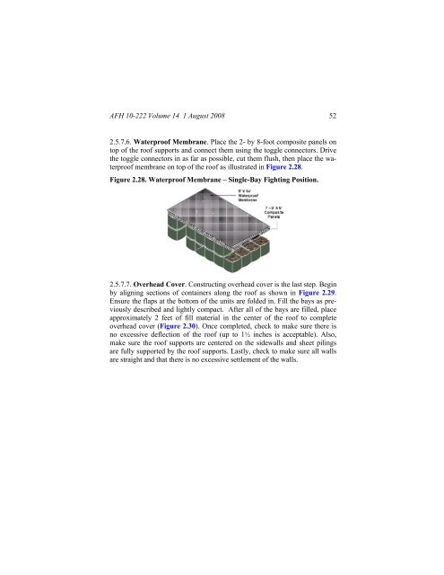 Civil engineer guide to fighting positions, shelters, obstacles