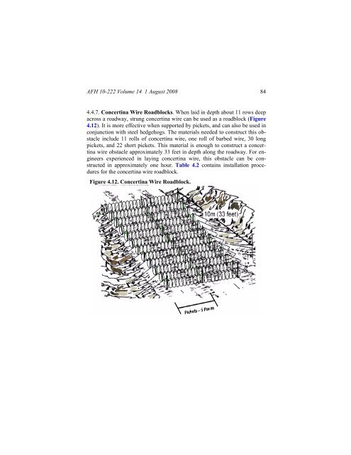 Civil engineer guide to fighting positions, shelters, obstacles