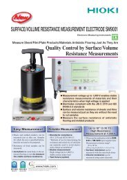 surface/volume resistance measurement electrode sm9001 - Hioki