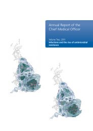 Annual Report of the Chief Medical Officer Volume Two, 2011 ...