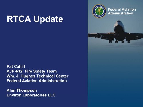 RTCA Background - Fire Safety Branch - FAA