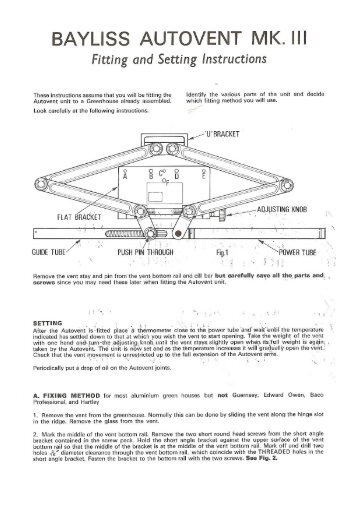 Mk3 & Mk4 Fitting Instructions - Bayliss Autovents Ltd