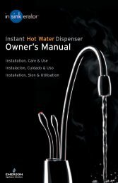 Insinkerator Invite H990 Ss Owners Manual