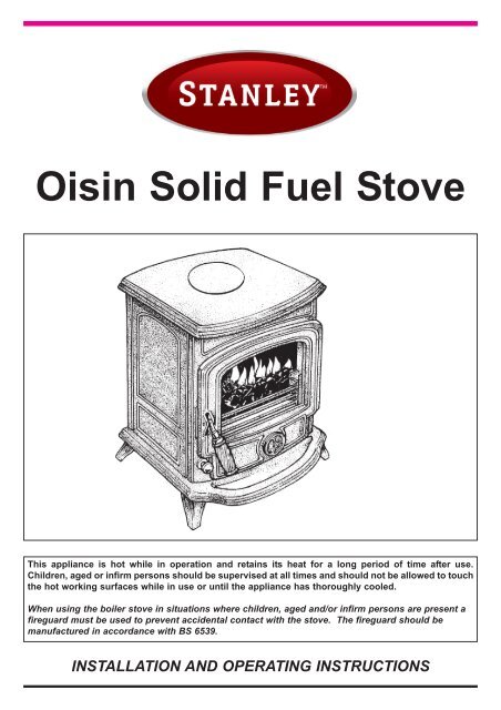 Oisin Solid Fuel Stove Waterford Stanley