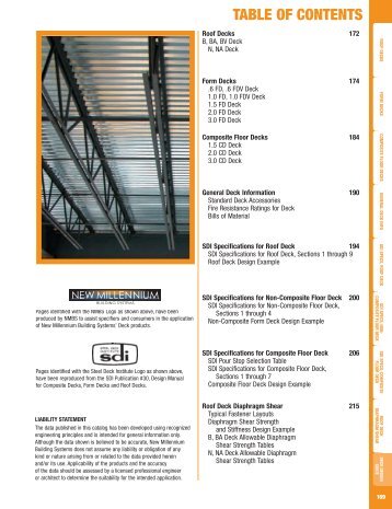 Metal Decking Design Guide - New Millennium Building Systems