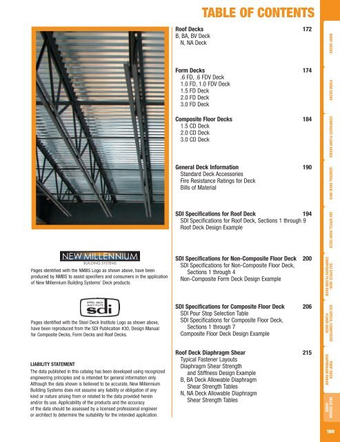 Metal Decking Design Guide - New Millennium Building Systems