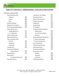 table of contents—greenhouses—cooling & ventilation