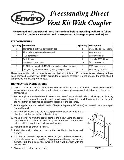 C-10561 Instruction Freestanding DV Venting Kit.pdf - Enviro