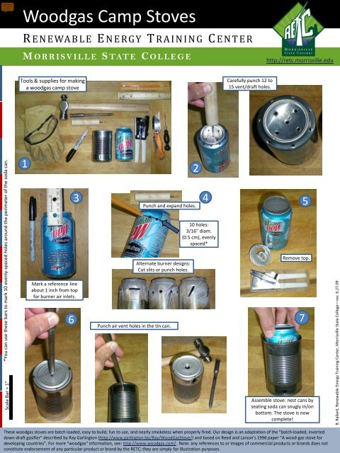 Woodgas Camp Stove - Morrisville State College