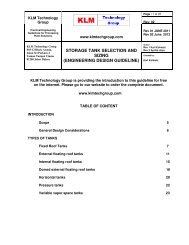 storage tank selection and sizing (engineering design guideline)