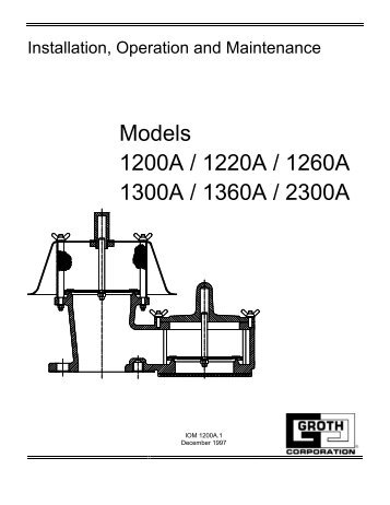 Models 1200A / 1220A / 1260A 1300A / 1360A ... - Groth Corporation