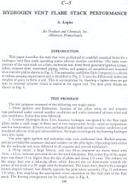 Hydrogen Vent Flare Stack Performance
