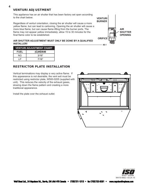 pva40 power vent adaptor kit installation instructions - Continental ...