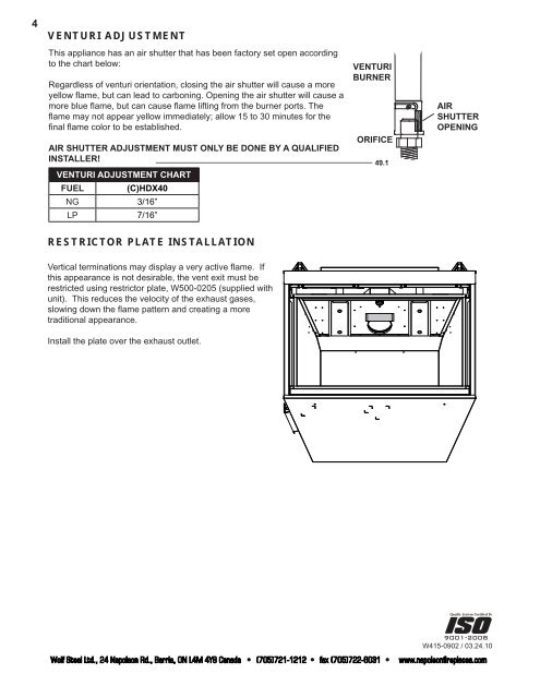 Aprilaire Orifice Chart