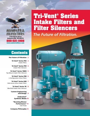 Tri-Vent® Series Intake Filters and Filter Silencers - Endustra Filter ...