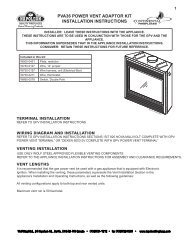 PVA36 POWER VENT ADAPTOR KIT INSTALLATION ...