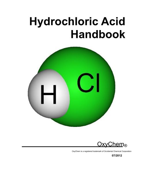 Hydrochloric Acid Specific Gravity Chart