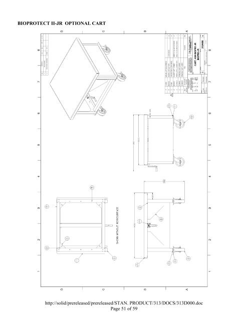 OPERATOR'S MANUAL BIOPROtect II JR Vent to ... - Baker Company