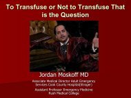 To Transfuse or Not to Transfuse That is the Question