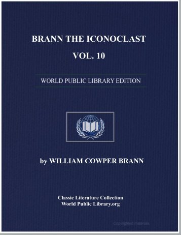 brann the iconoclast, vol. 10 - World eBook Library - World Public ...