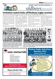 Rodney Rugby Reunion - Local Matters Newspapers