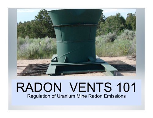 RADON VENTS 101 - Uranium Watch