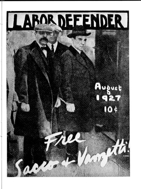Labor Defender August 1927 Volume 2, No. 8